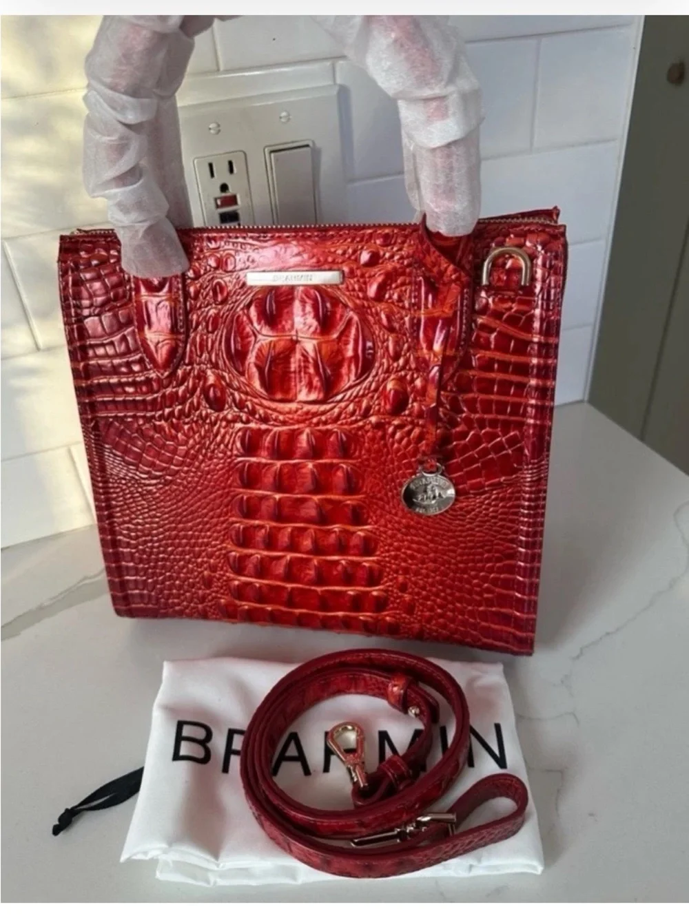 Brahmin small Caroline radiant red Melbourne
